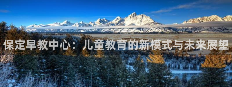 天狮娱乐资金安全吗：保定早教中心：儿童教育的新模式与未来展望