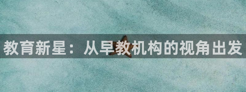 天狮娱乐h 判官：教育新星：从早教机构的视角出发