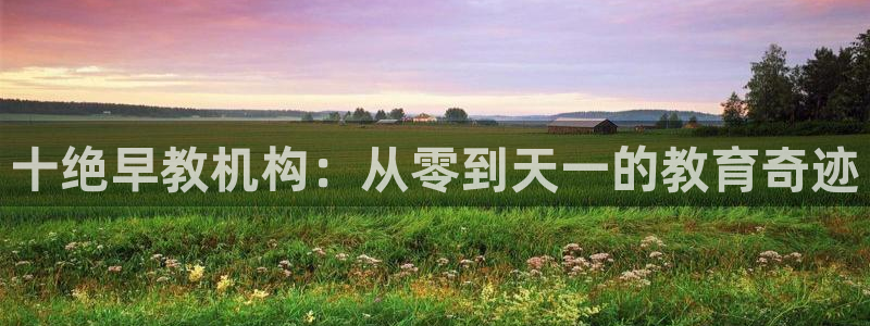 天狮娱乐指尖下载安装：十绝早教机构：从零到天一的教育奇迹