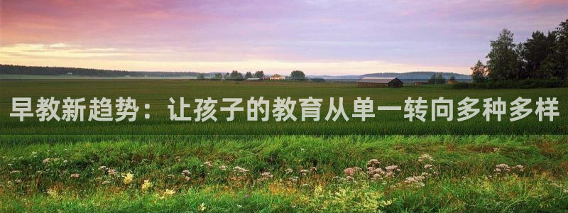 天狮娱乐返点：早教新趋势：让孩子的教育从单一转向多种多样